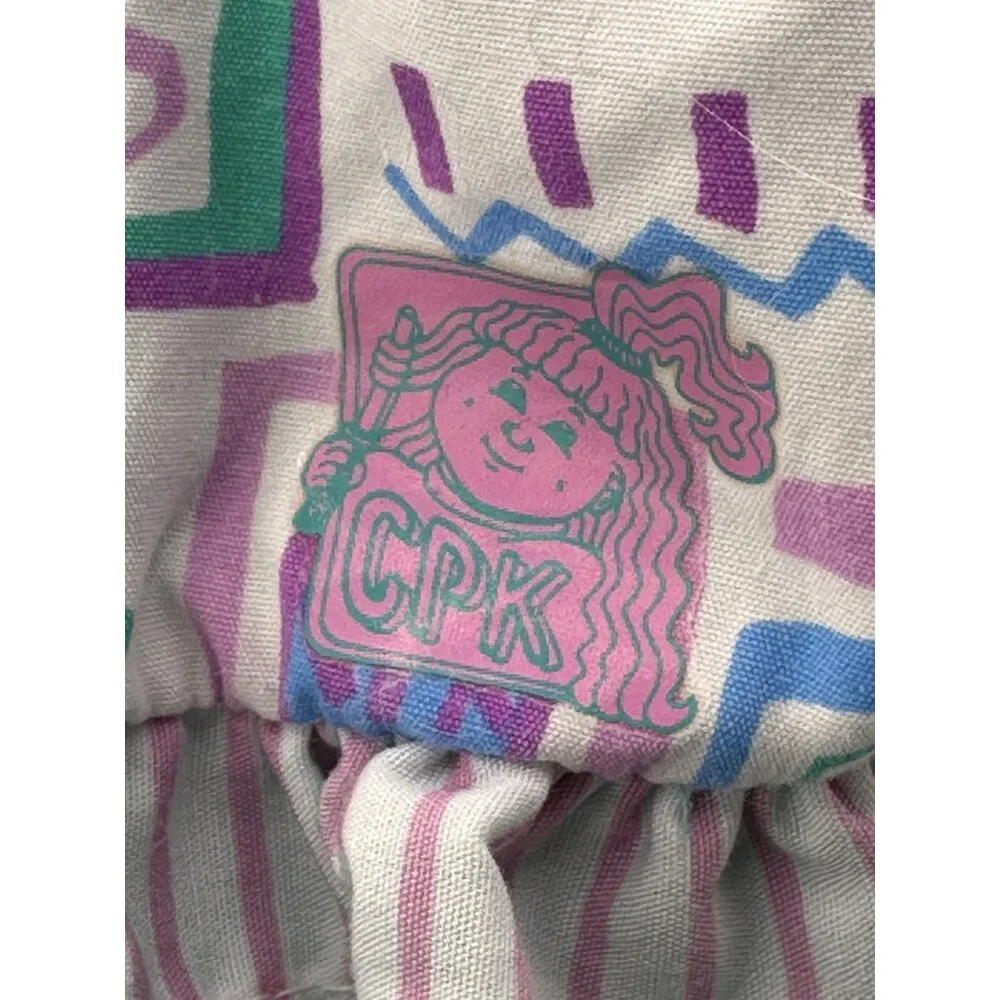 Vtg 1990 1991 Hasbro Cabbage Patch Kids Doll Pretty Crimp N Curl Dress Green‎